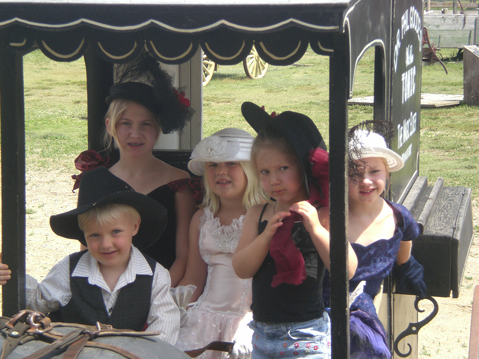 1880 Town Costume Rentals - Group in a buggy