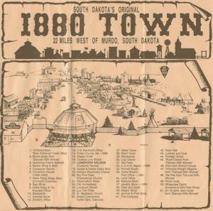 View the map of South Dakota's Original 1880 Town | Midland, SD