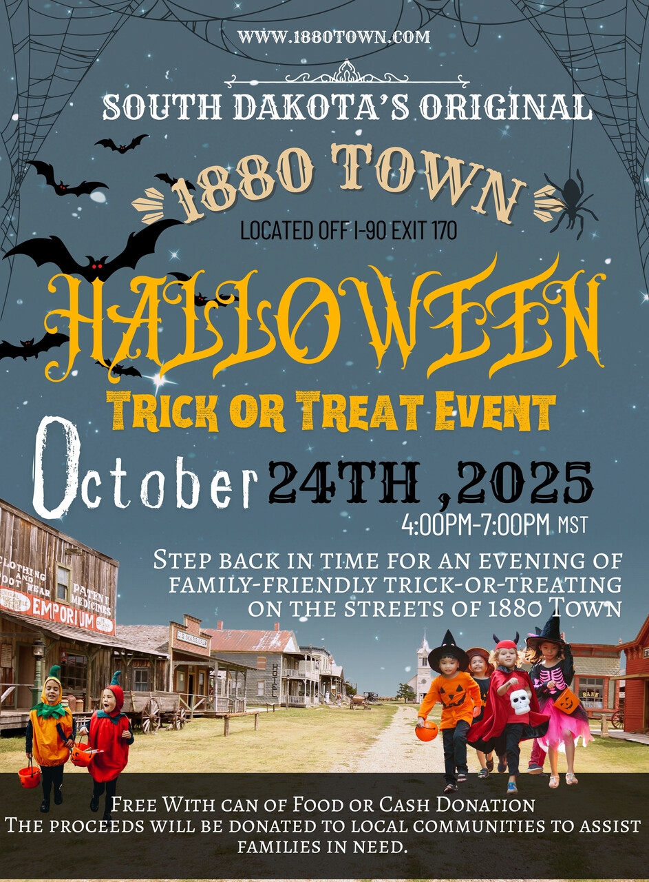 1880 Town Halloween Trick or Treat Event October 24th, 2025